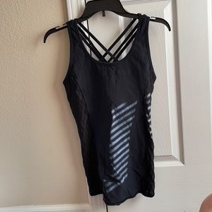 Workout tank with built in sports bra